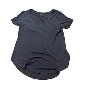 Abercrombie & Fitch Soft A&F Drapery Black T Shirt size Small